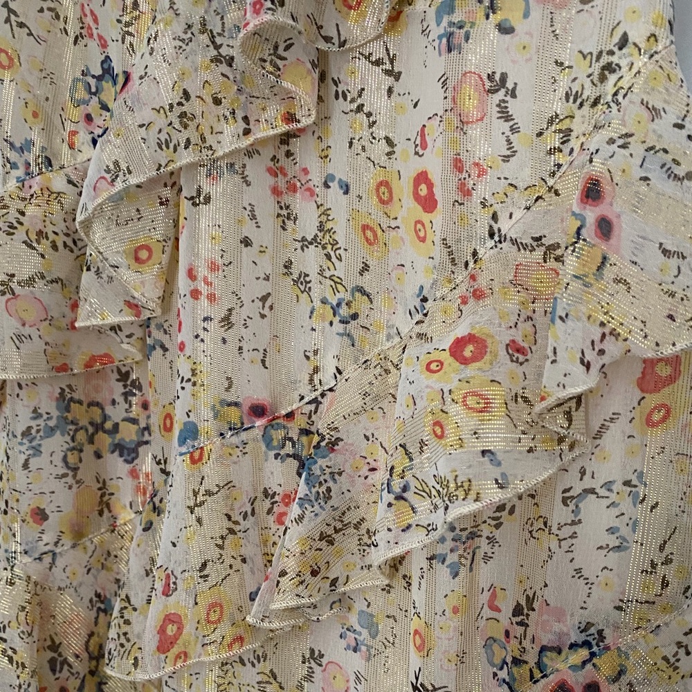 Asymmetrical Ruffle Floral Dress - Picture 6 of 10